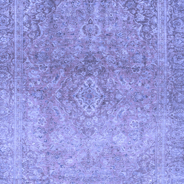 Machine Washable Oriental Blue Traditional Rug, wshabs2712blu