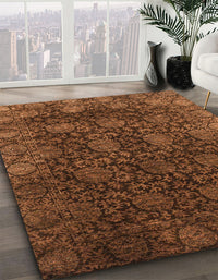 Abstract Red Modern Rug, abs2713