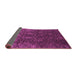 Sideview of Abstract Purple Modern Rug, abs2713pur