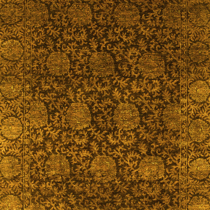 Abstract Yellow Modern Rug, abs2713yw