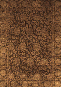 Abstract Brown Modern Rug, abs2713brn