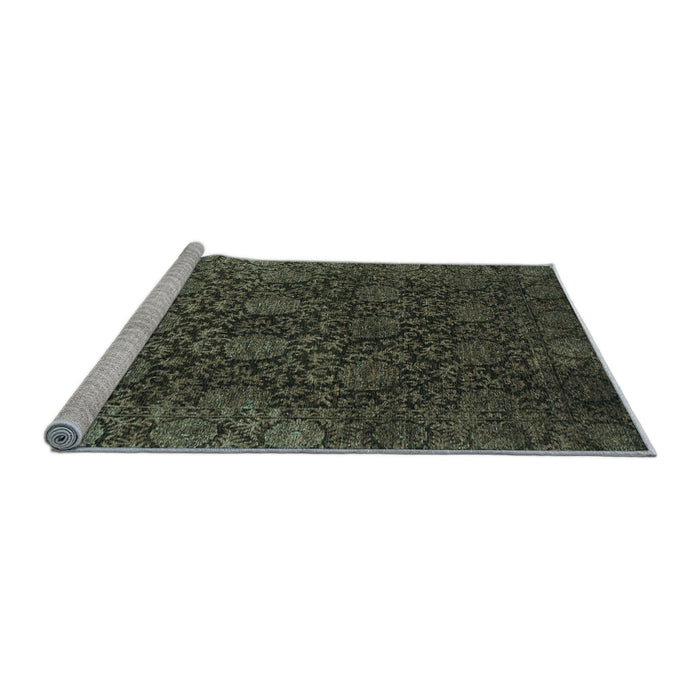 Sideview of Machine Washable Abstract Light Blue Modern Rug, wshabs2713lblu