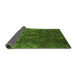 Sideview of Abstract Green Modern Rug, abs2713grn