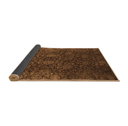 Sideview of Abstract Brown Modern Rug, abs2713brn
