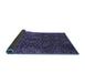 Sideview of Abstract Blue Modern Rug, abs2713blu