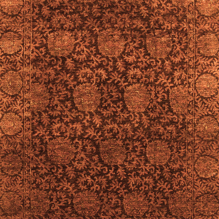 Machine Washable Abstract Orange Modern Area Rugs, wshabs2713org