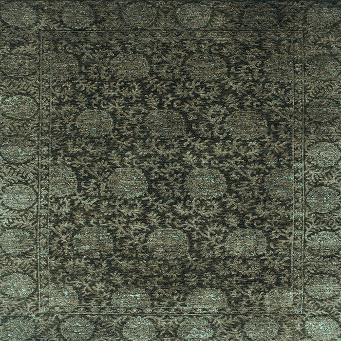 Square Machine Washable Abstract Light Blue Modern Rug, wshabs2713lblu
