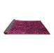 Sideview of Abstract Pink Modern Rug, abs2713pnk