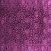 Square Machine Washable Abstract Purple Modern Area Rugs, wshabs2713pur