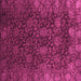 Square Machine Washable Abstract Pink Modern Rug, wshabs2713pnk