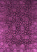 Machine Washable Abstract Purple Modern Area Rugs, wshabs2713pur