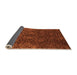 Sideview of Abstract Orange Modern Rug, abs2713org