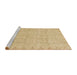 Sideview of Machine Washable Abstract Gold Rug, wshabs2714