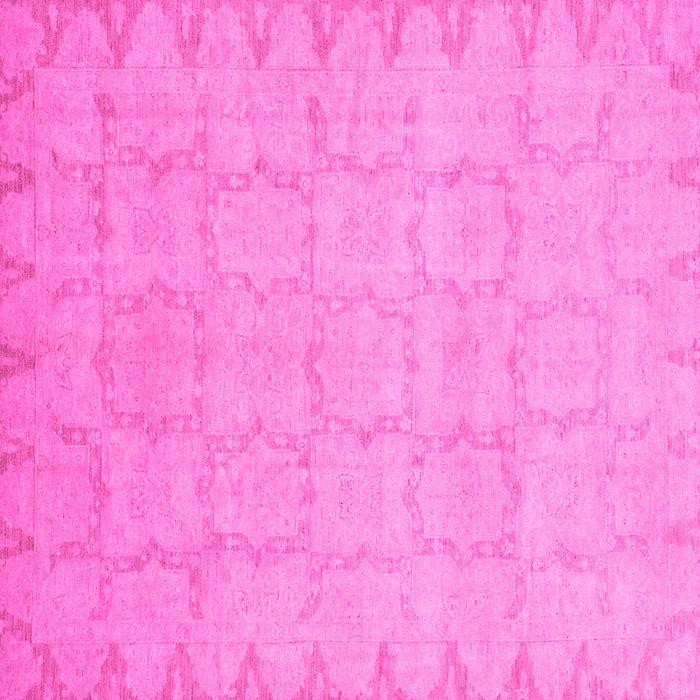 Square Oriental Pink Traditional Rug, abs2714pnk