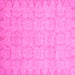 Square Oriental Pink Traditional Rug, abs2714pnk