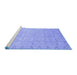 Sideview of Machine Washable Oriental Blue Traditional Rug, wshabs2714blu