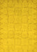 Machine Washable Oriental Yellow Traditional Rug, wshabs2714yw