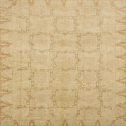 Square Machine Washable Abstract Gold Rug, wshabs2714