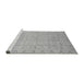 Sideview of Machine Washable Oriental Gray Traditional Rug, wshabs2714gry