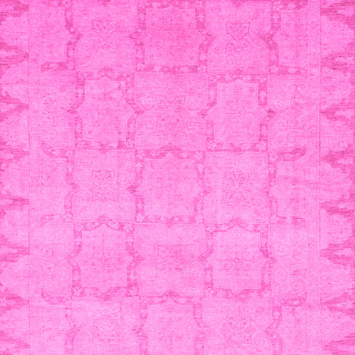 Machine Washable Oriental Pink Traditional Rug, wshabs2714pnk