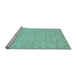 Sideview of Machine Washable Oriental Light Blue Traditional Rug, wshabs2714lblu