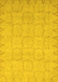 Oriental Yellow Traditional Rug, abs2714yw