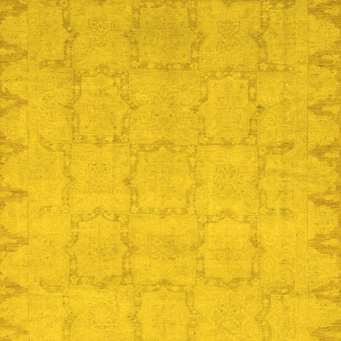 Oriental Yellow Traditional Rug, abs2714yw