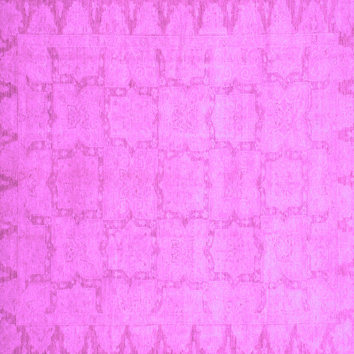 Square Machine Washable Oriental Purple Traditional Area Rugs, wshabs2714pur