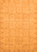 Machine Washable Oriental Orange Traditional Area Rugs, wshabs2714org