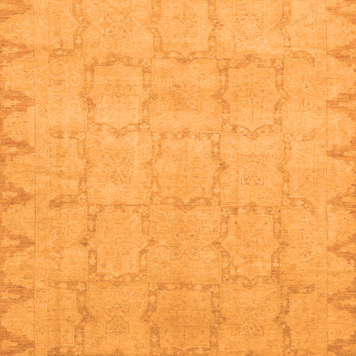 Machine Washable Oriental Orange Traditional Area Rugs, wshabs2714org