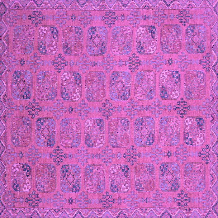 Square Oriental Purple Traditional Rug, abs2715pur