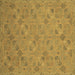 Square Oriental Brown Traditional Rug, abs2715brn