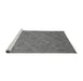 Sideview of Machine Washable Oriental Gray Traditional Rug, wshabs2715gry