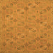 Square Oriental Orange Traditional Rug, abs2715org