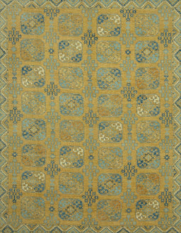 Abstract Copper Green Oriental Rug, abs2715