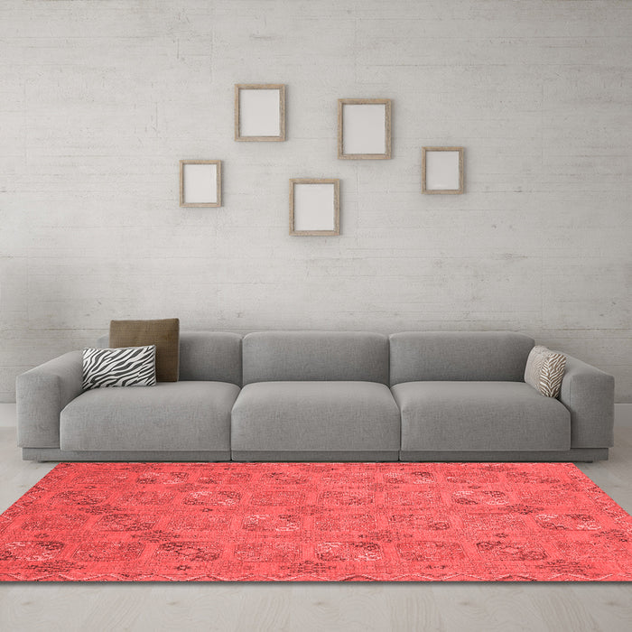 Traditional Red Washable Rugs