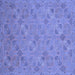 Square Oriental Blue Traditional Rug, abs2715blu