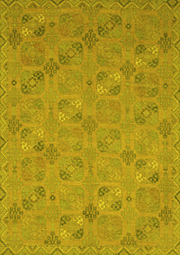 Oriental Yellow Traditional Rug, abs2715yw