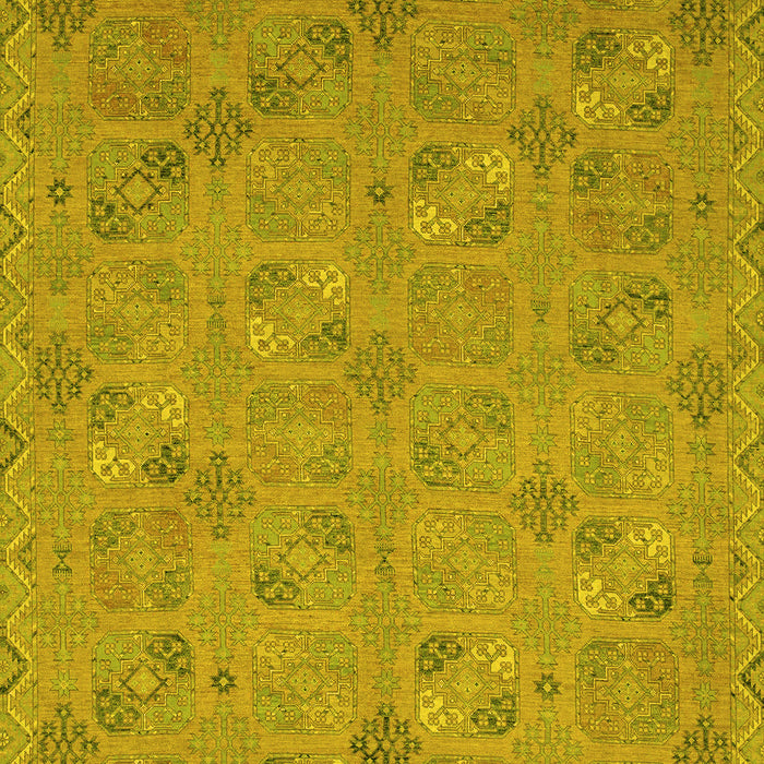 Oriental Yellow Traditional Rug, abs2715yw