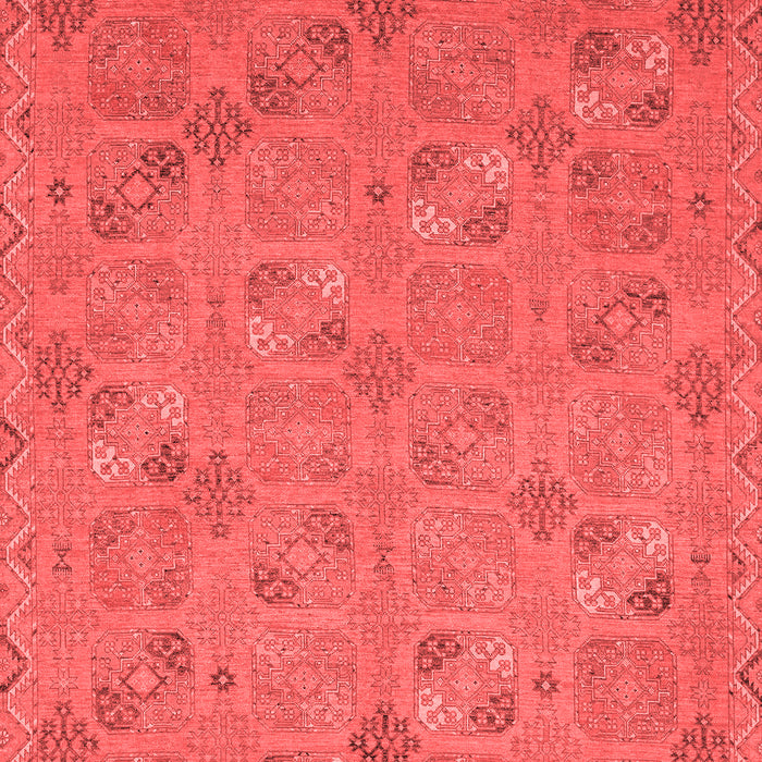 Machine Washable Oriental Red Traditional Rug, wshabs2715red