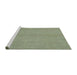 Sideview of Machine Washable Abstract Khaki Green Rug, wshabs2716