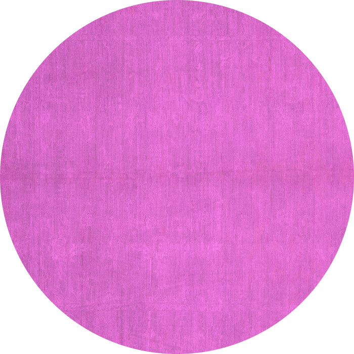 Round Abstract Pink Modern Rug, abs2716pnk