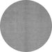 Round Abstract Gray Modern Rug, abs2716gry