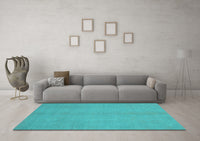 Machine Washable Abstract Light Blue Modern Rug, wshabs2716lblu