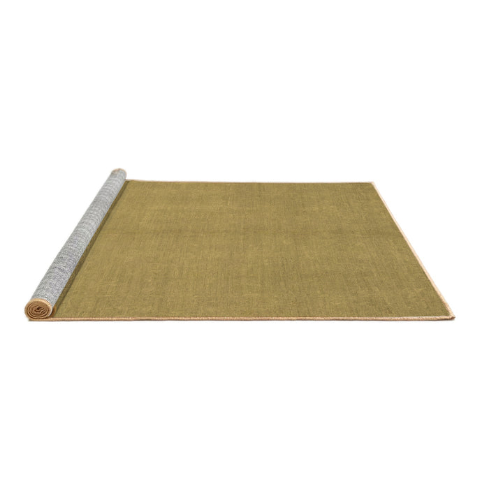 Sideview of Machine Washable Abstract Brown Modern Rug, wshabs2716brn