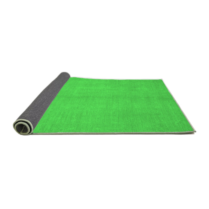 Sideview of Abstract Green Modern Rug, abs2716grn