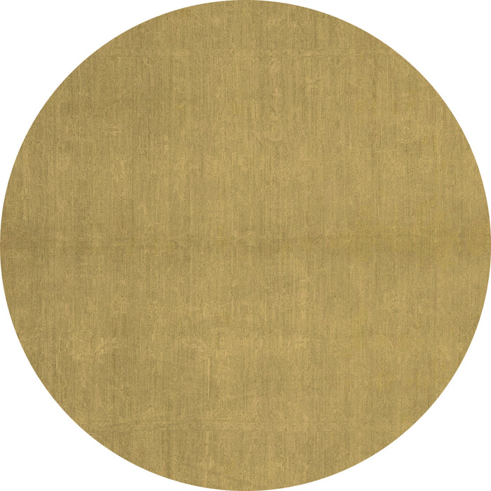 Round Abstract Brown Modern Rug, abs2716brn