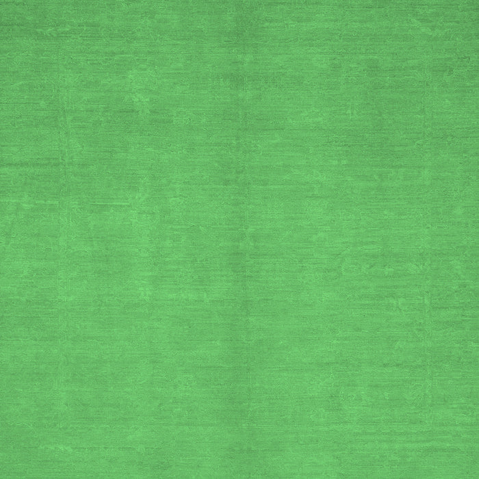 Square Abstract Emerald Green Modern Rug, abs2716emgrn