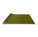 Sideview of Abstract Yellow Modern Rug, abs2717yw