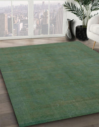 Abstract Forest Green Modern Rug, abs2717